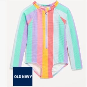Old Navy Multicolor Striped Rashguard